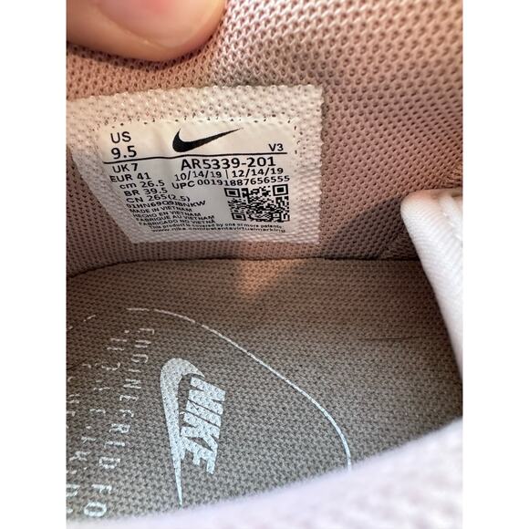 Nike Women's Air Force 1 Sage Shoes Size 9.5 Blush Pink - Picture 8 of 8